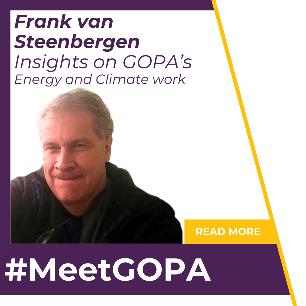 Frank van Steenbergen GOPA Energy and Climate